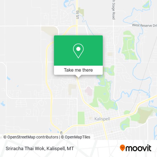 Mapa de Sriracha Thai Wok