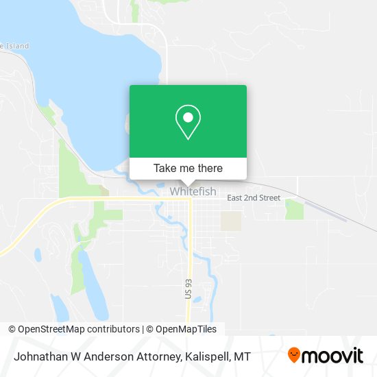 Johnathan W Anderson Attorney map