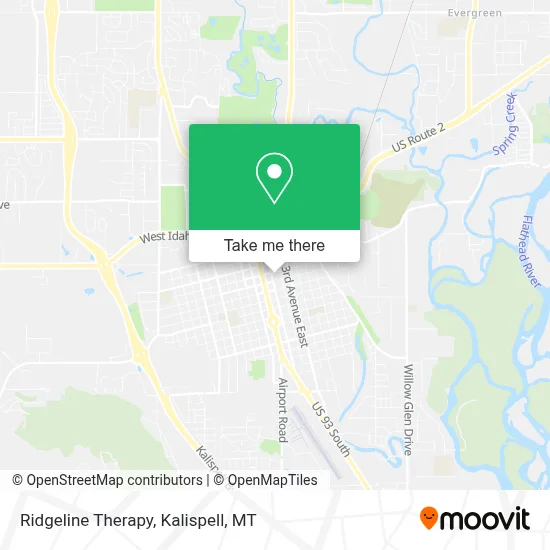 Ridgeline Therapy map