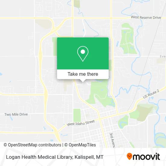 Logan Health Medical Library map