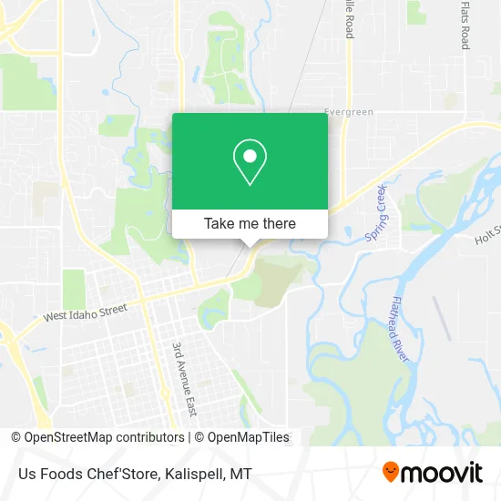 Us Foods Chef'Store map