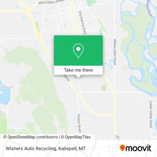 Wishers Auto Recycling map
