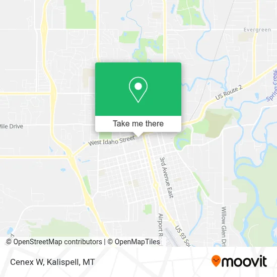 Cenex W map