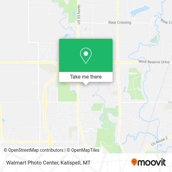Walmart Photo Center map