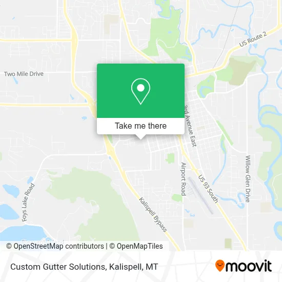 Custom Gutter Solutions map