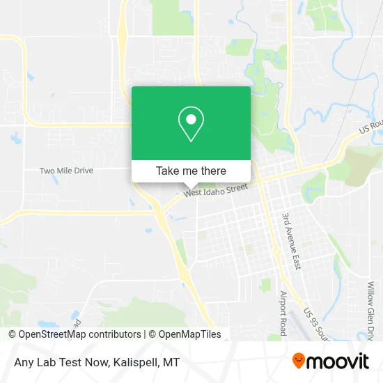 Any Lab Test Now map