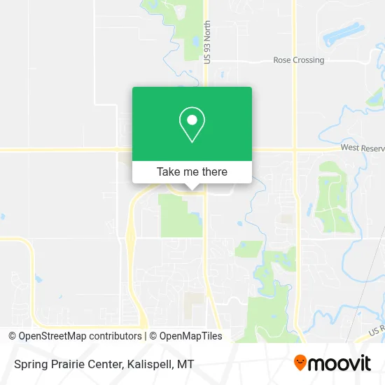Spring Prairie Center map