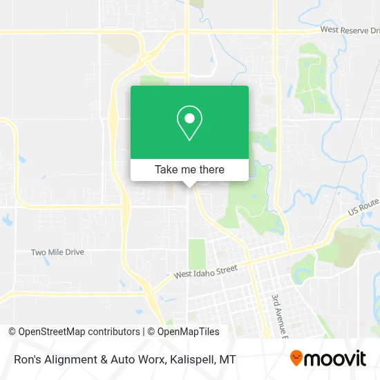 Ron's Alignment & Auto Worx map