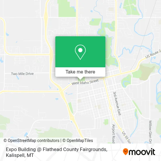 Expo Building @ Flathead County Fairgrounds map