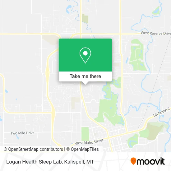 Logan Health Sleep Lab map
