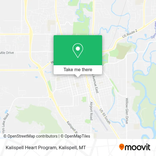 Kalispell Heart Program map