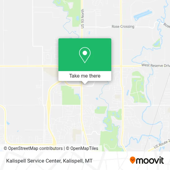 Kalispell Service Center map