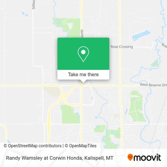 Randy Wamsley at Corwin Honda map