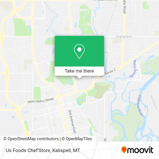 Us Foods Chef'Store map