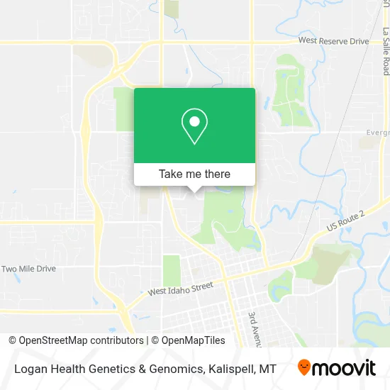 Logan Health Genetics & Genomics map