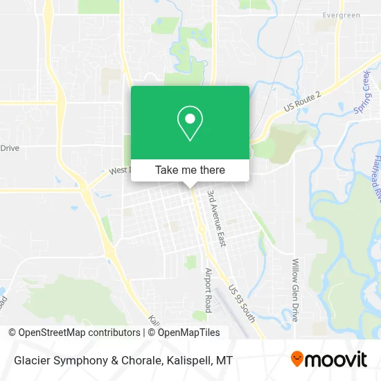 Glacier Symphony & Chorale map