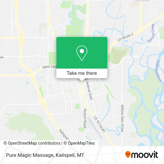 Pure Magic Massage map