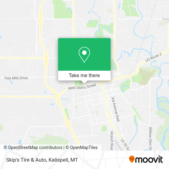 Skip's Tire & Auto map