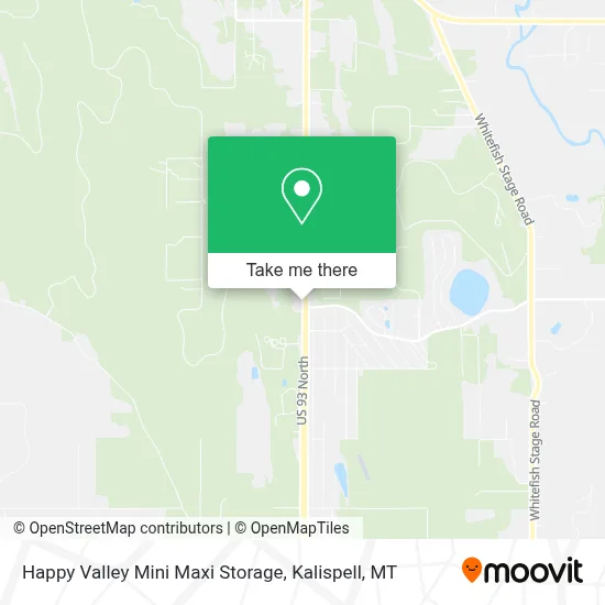 Happy Valley Mini Maxi Storage map