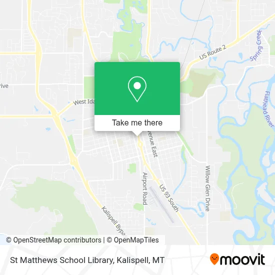 St Matthews School Library map
