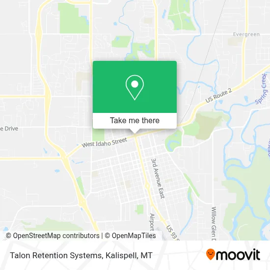 Talon Retention Systems map
