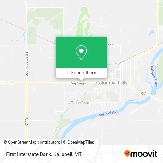 First Interstate Bank map