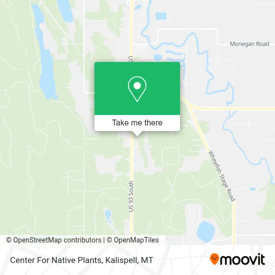 Center For Native Plants map