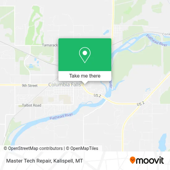 Master Tech Repair map