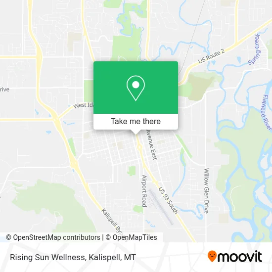 Rising Sun Wellness map