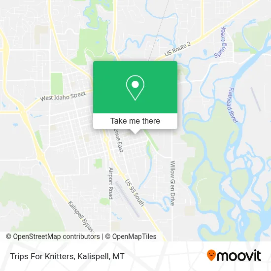 Trips For Knitters map