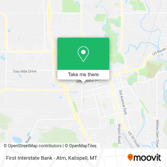 First Interstate Bank - Atm map