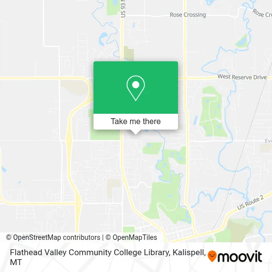 Flathead Valley Community College Library map