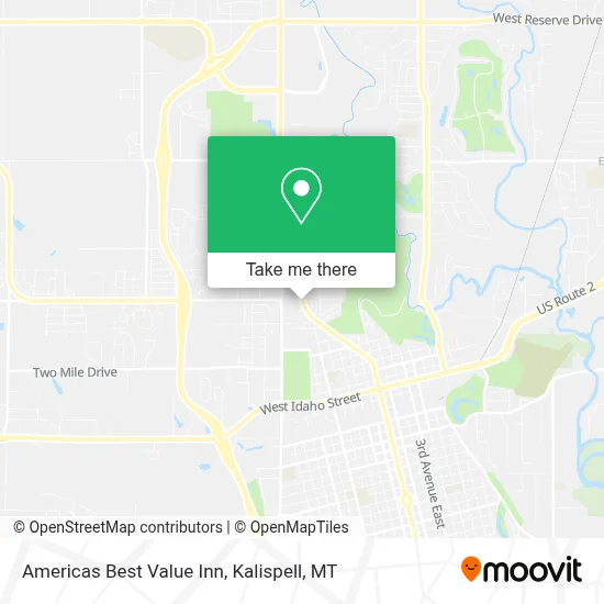 Americas Best Value Inn map