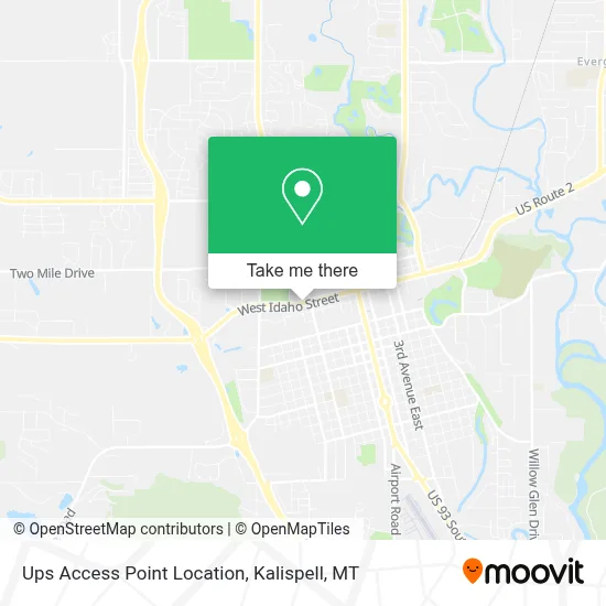 Ups Access Point Location map