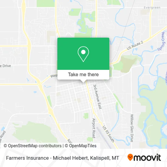 Farmers Insurance - Michael Hebert map