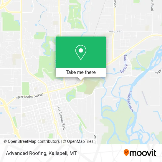Advanced Roofing map