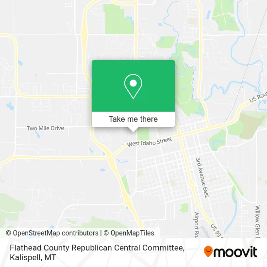 Flathead County Republican Central Committee map