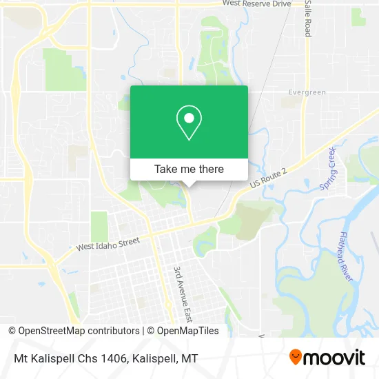 Mt Kalispell Chs 1406 map