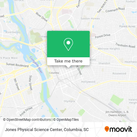 Jones Physical Science Center map