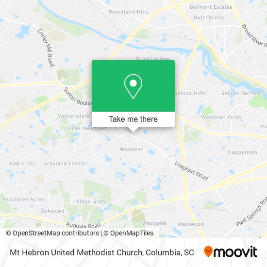 Mapa de Mt Hebron United Methodist Church