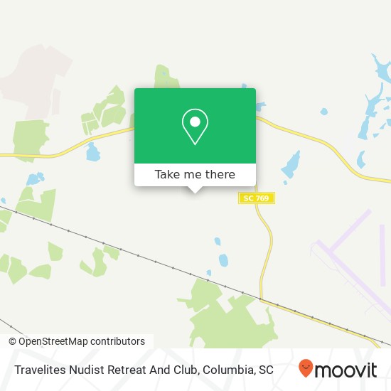 Mapa de Travelites Nudist Retreat And Club