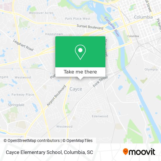 Cayce Elementary School map