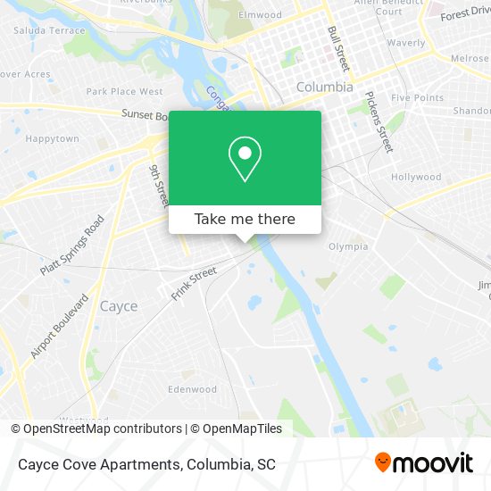 Mapa de Cayce Cove Apartments