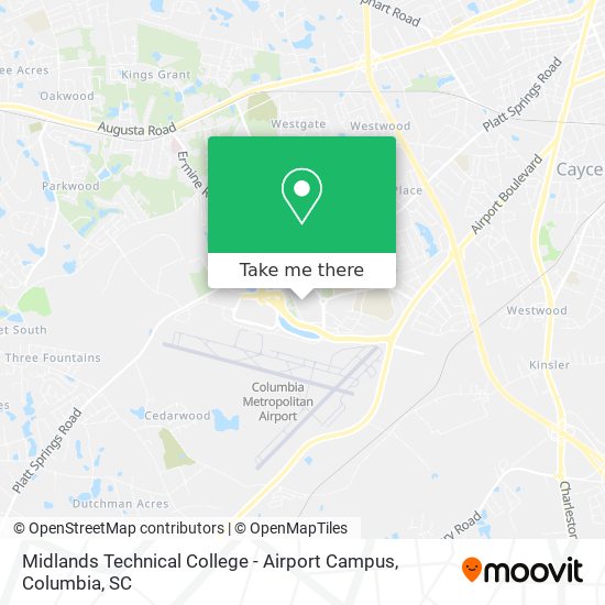 Midlands Tech Airport Campus Map How To Get To Midlands Technical College - Airport Campus In Columbia, Sc  By Bus?