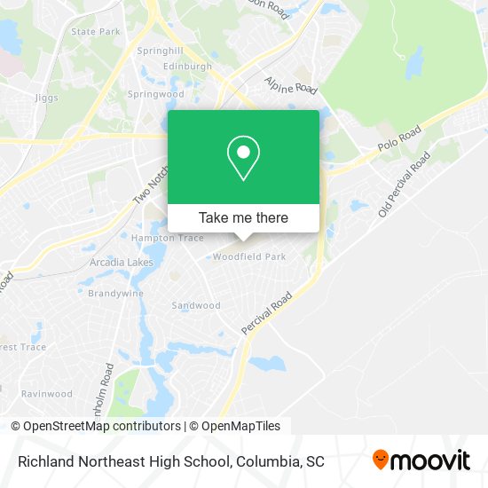Richland Northeast High School map