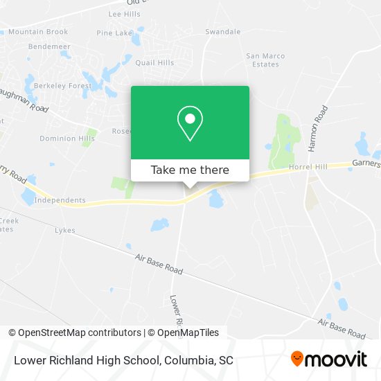 Mapa de Lower Richland High School