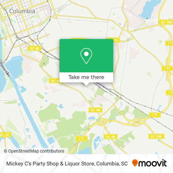 Mapa de Mickey C's Party Shop & Liquor Store