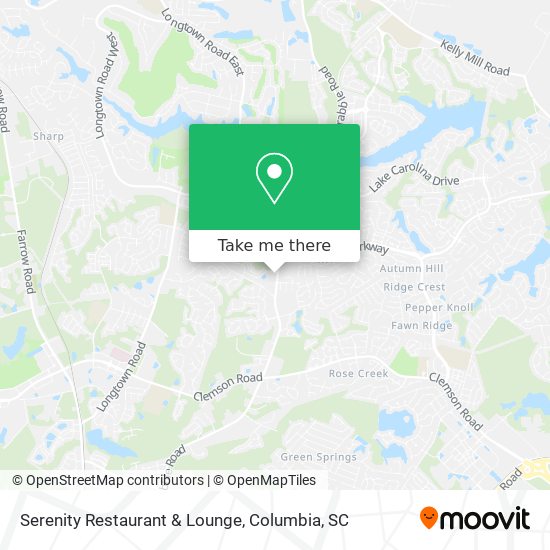 Serenity Restaurant & Lounge map