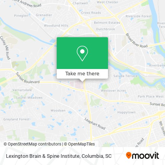 Lexington Brain & Spine Institute map