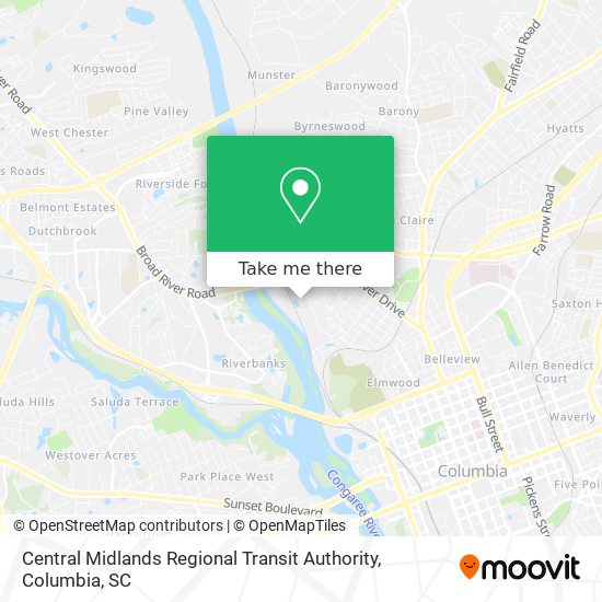Central Midlands Regional Transit Authority map